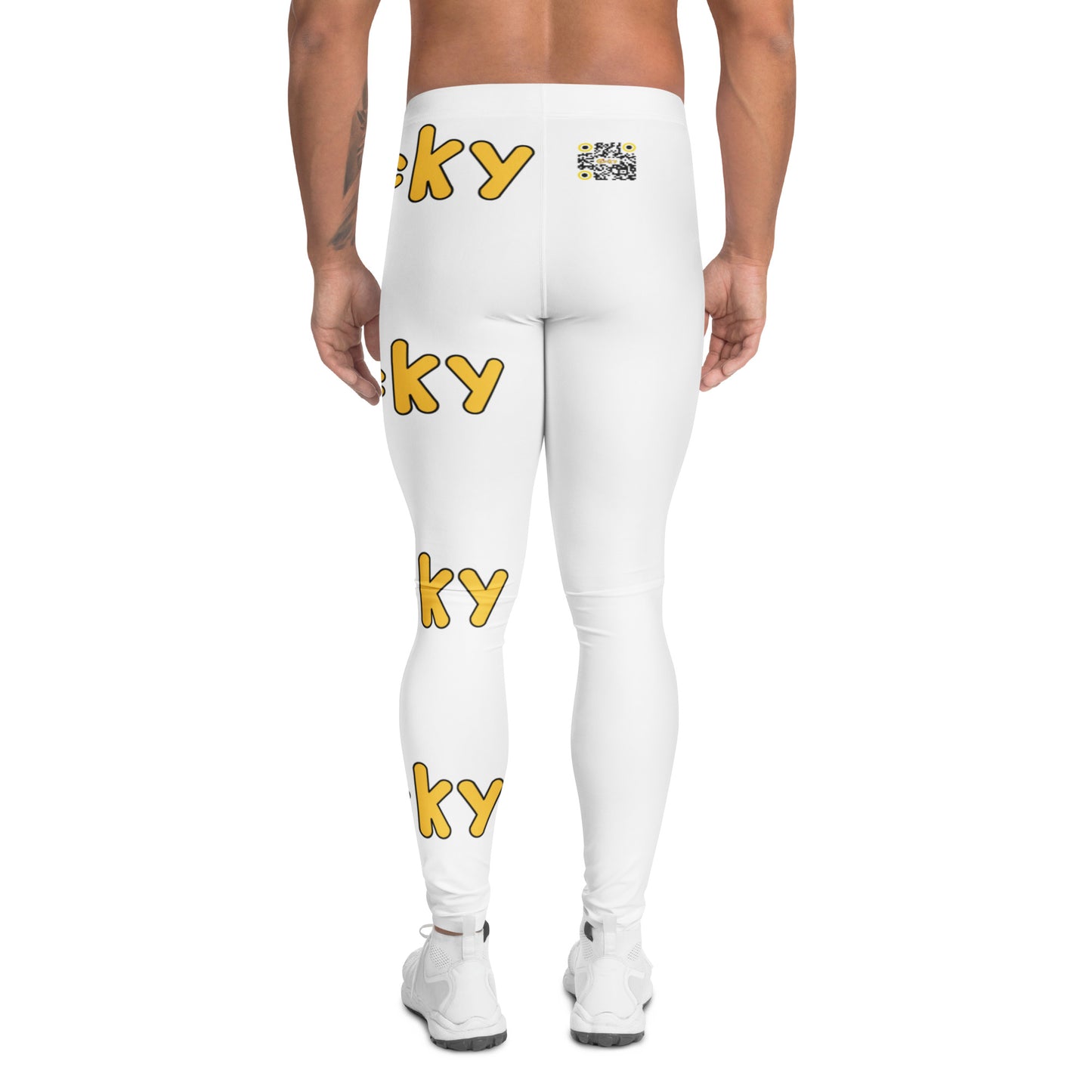 Men's Leggings-White