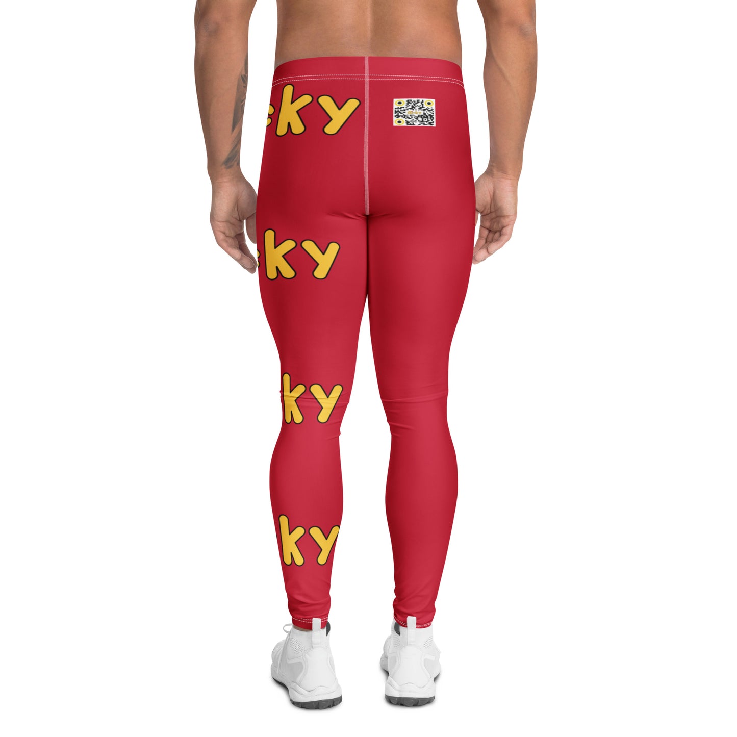 Men's Leggings-Red